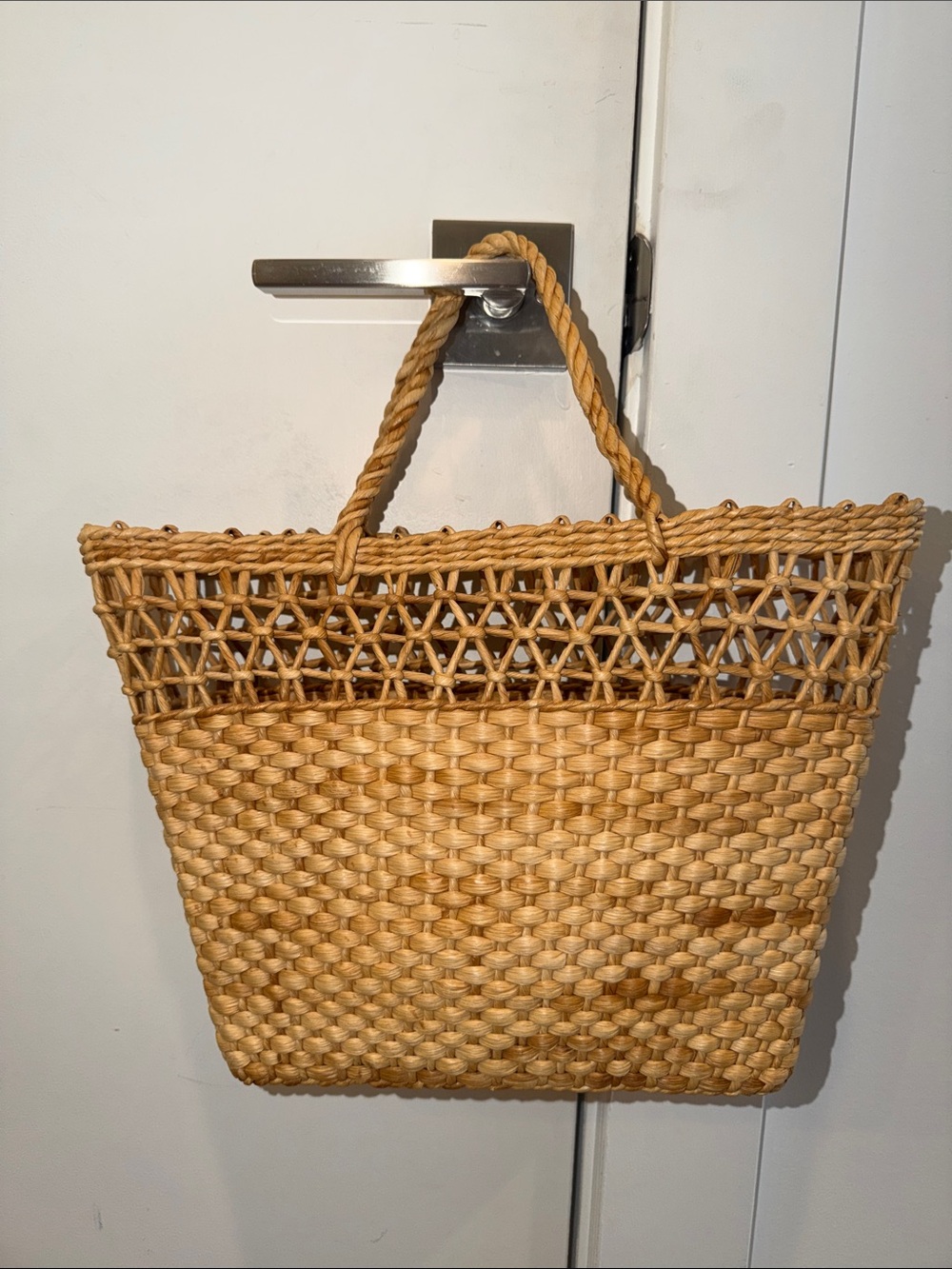 Fabulous Handmade Woven Basket Tote Bag